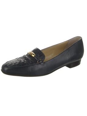 Bally Blue Women's Leather Loafers